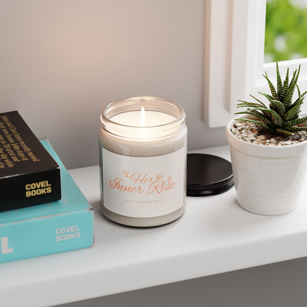 Her Inner Rise 9oz Scented Soy Candle — Floral Aromatherapy Jar
