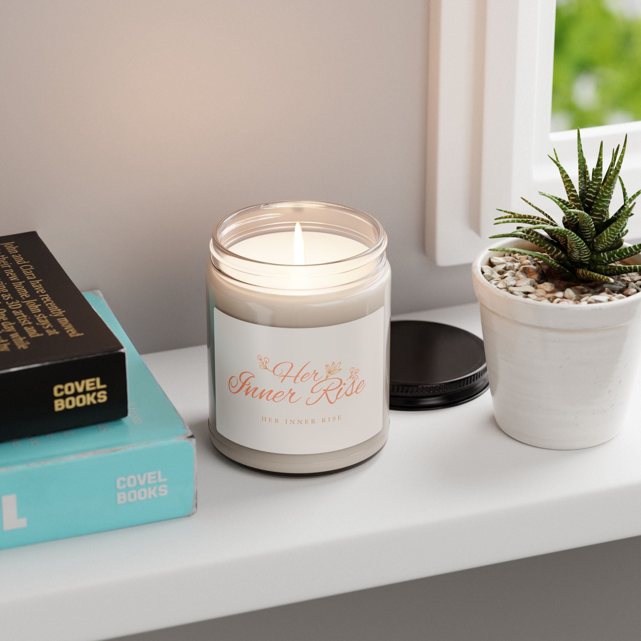 Her Inner Rise 9oz Scented Soy Candle — Floral Aromatherapy Jar